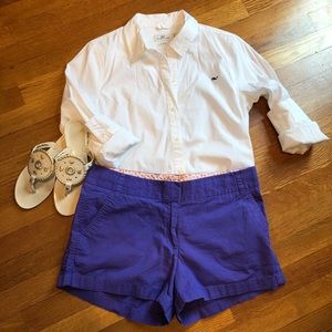 J. Crew Purple Chino Shorts